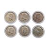 Image 1 : 6pc US Silver Kennedy Half Dollars