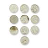 Image 1 : 10pc Pre-1964 U.S. 90% Silver Washington Quarters