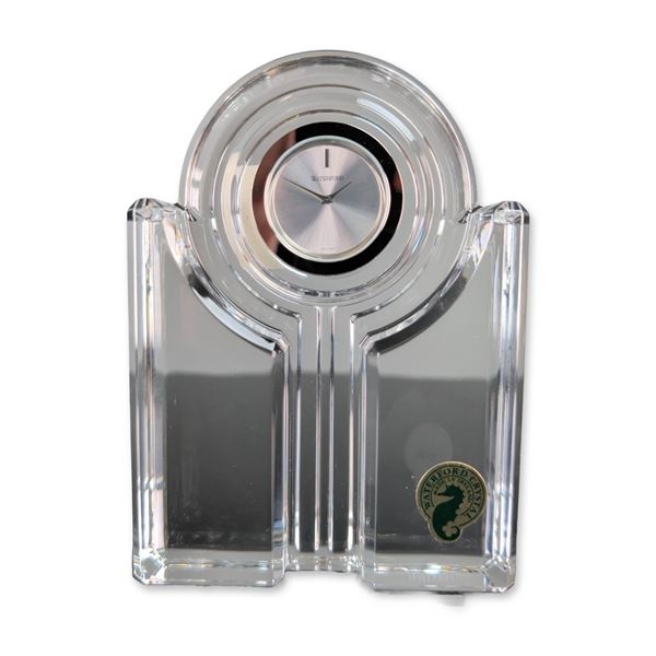 Waterford Keyport Lead Crystal Desk Clock