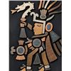 Image 2 : 2pc Los Castillo Style Mexican Mixed-Metal Mesoamerican Warrior Wall Plaques