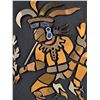 Image 3 : 2pc Los Castillo Style Mexican Mixed-Metal Mesoamerican Warrior Wall Plaques