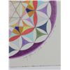 Image 2 : Jacquelyne A. Lotz (American, b. 1935) Original Color Pencil on Paper, Flower of Life, Signed