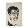 Image 1 : Mid-Century Obscure Portrait on Paper, Signed Rorapaugh
