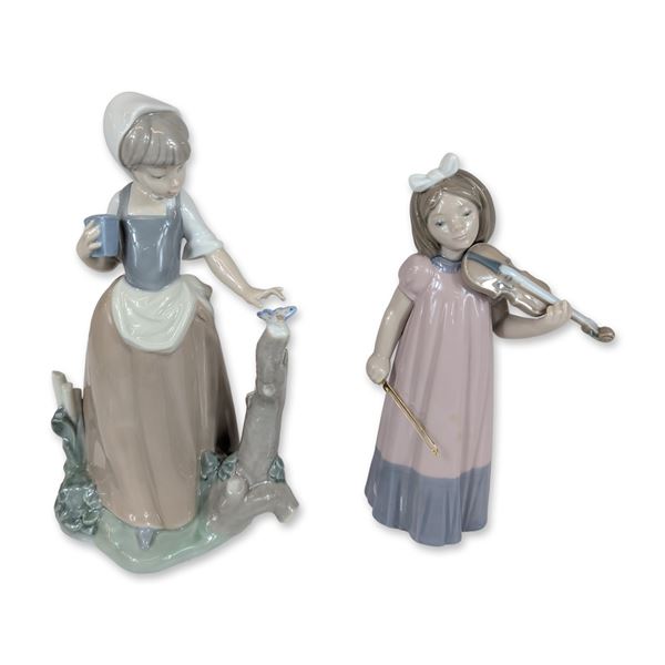 2pc Nao by Lladro Porcelain Figurines