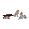 Image 1 : 3pc Lomonosov Russian Porcelain Dog Figurines