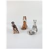 Image 2 : 3pc Lomonosov Russian Porcelain Dog Figurines
