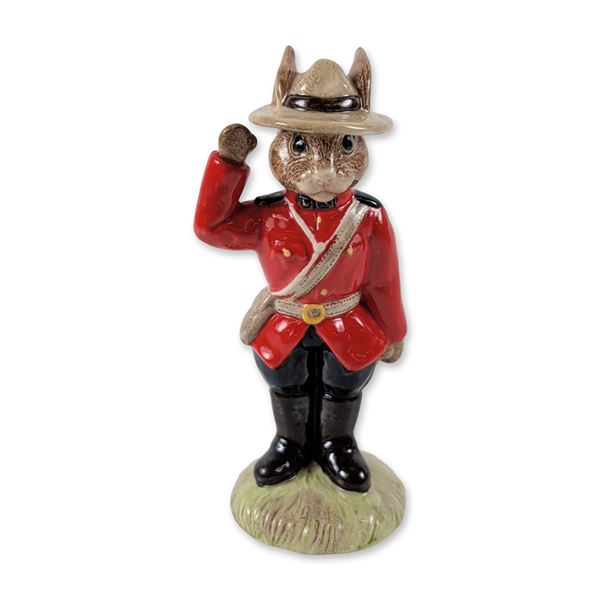 Royal Doulton Mountie Bunnykins Ceramic Figurine DB135