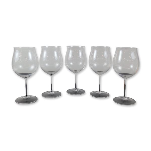 5pc Riedel Sommeliers Crystal Wine Glasses