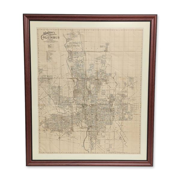 Wagner's Complete 1928 Pocket Map of Columbus Suburbs