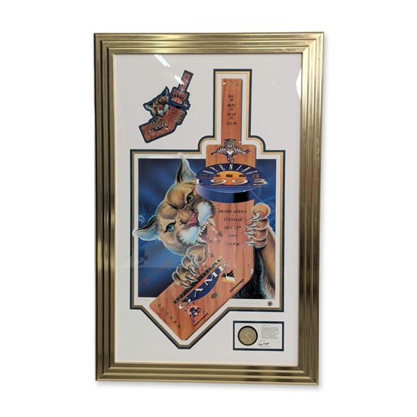 Signed Limited Edition Florida Panthers Inaugural Game Lithograph, Wayne Huizenga