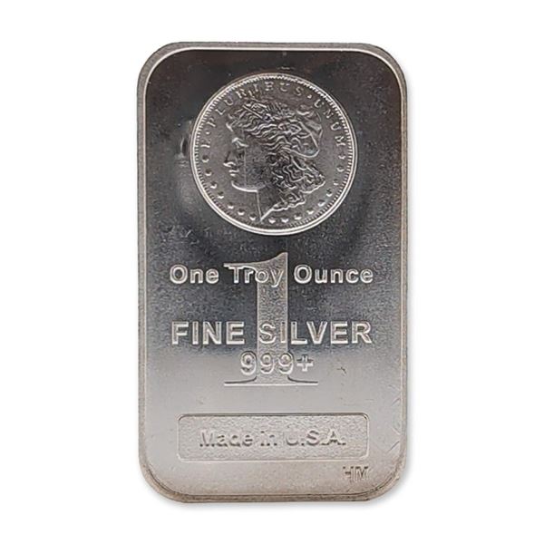 Highland Mint 1 Troy Ounce Silver Morgan Dollar Bullion Bar