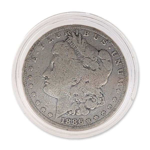 US 1886 Philadelphia Morgan Silver Dollar