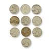 Image 1 : 10pc Pre-1964 U.S. 90% Silver Washington Quarters