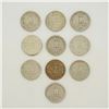 Image 2 : 10pc Pre-1964 U.S. 90% Silver Washington Quarters