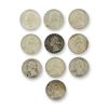 Image 1 : 10pc Pre-1964 U.S. 90% Silver Washington Quarters