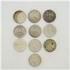 Image 2 : 10pc Pre-1964 U.S. 90% Silver Washington Quarters