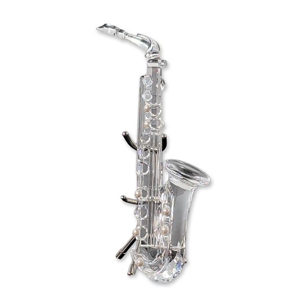 Swarovski Crystal Saxophone with Stand