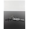 Image 2 : Swarovski Silver Crystal Violin with Bow and Stand