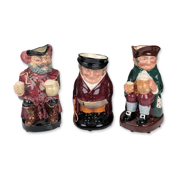 A Trio of Royal Doulton Ceramic Character Jugs