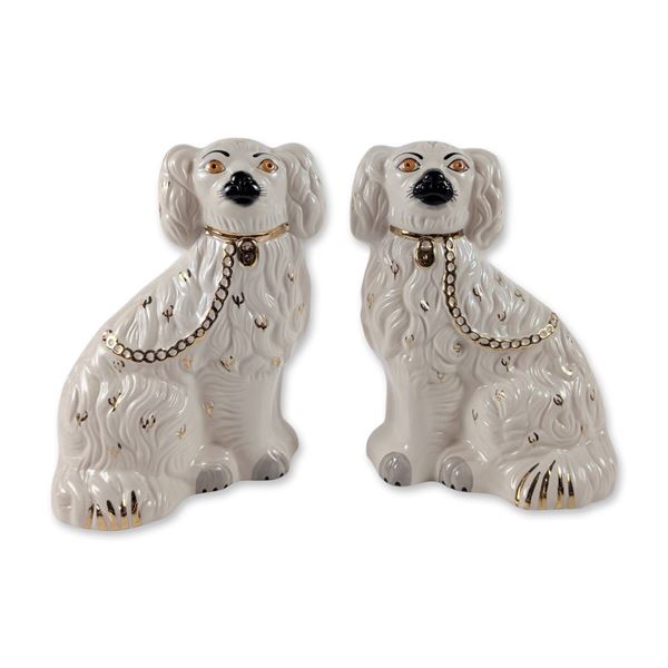 Pair of Royal Doulton Ceramic King Charles Spaniel
