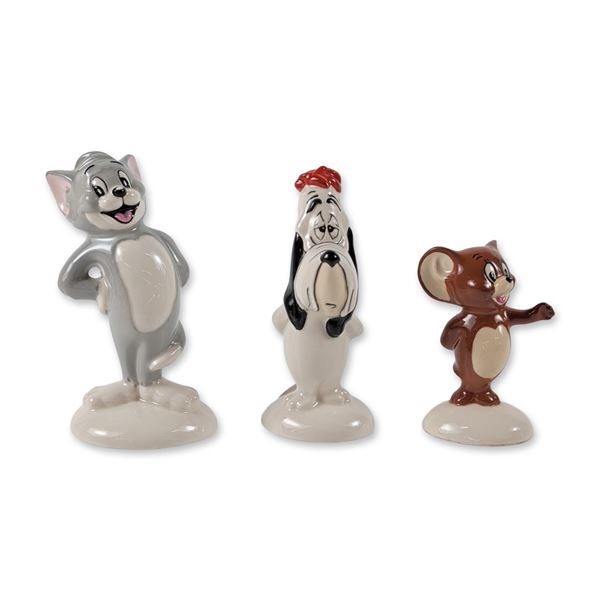 3pc John Beswick Tom Jerry and Droopy Figurines