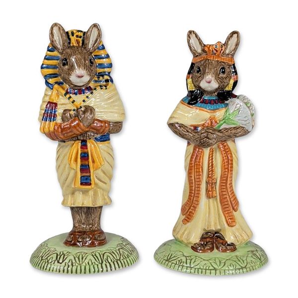 Royal Doulton Bunnykins Egyptian Ceramic Figurines