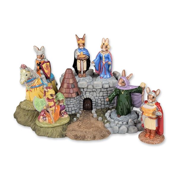 7pc Royal Doulton Bunnykins Arthurian Legends Set
