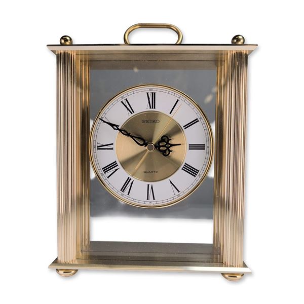 Seiko Gold Tone Quartz Carriage Clock