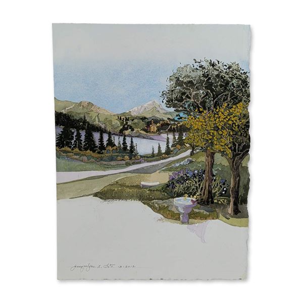 Jacquelyne A. Lotz (American, b. 1935) Original Watercolor on Paper, Signed