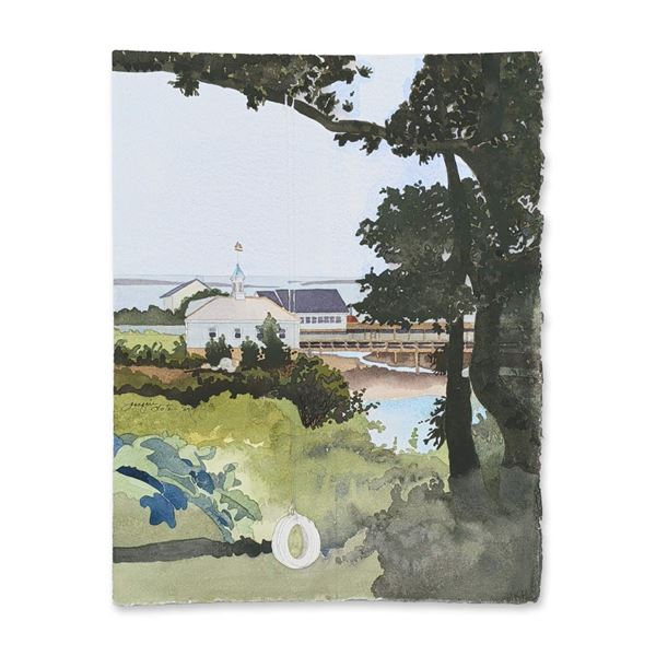 Jacquelyne A. Lotz (American, b. 1935) Original Watercolor on Paper, Signed