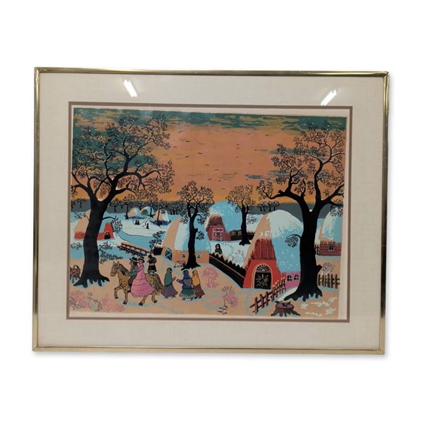 Janet Dubois (Ukrainian 20th-21st century) Artist Proof Lithograph on Paper, Signed