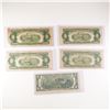 Image 2 : 5pc 1928, 1958, & 1976 United States $2 Banknotes