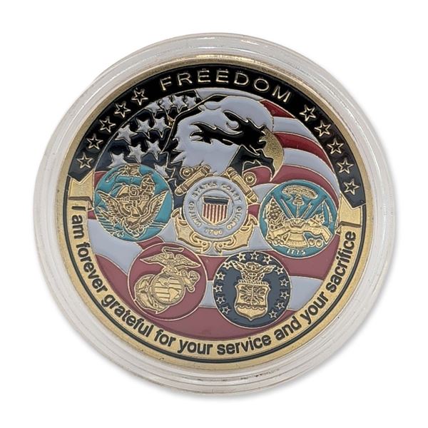 U.S. Proud Military Army Freedom Challenge Coin