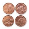 Image 1 : 4pc Collection of Ice Age Series .999 Fine Copper Rounds