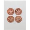 Image 3 : 4pc Collection of Ice Age Series .999 Fine Copper Rounds