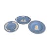 Image 1 : 3pc Wedgwood English Blue Jasperware Dishes