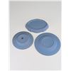 Image 2 : 3pc Wedgwood English Blue Jasperware Dishes