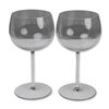 Image 1 : Pair of Val Saint Lambert Crystal Balloon Glasses