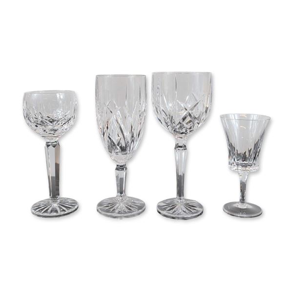 Group of Four Marquis by Waterford and Gorham Crystal Stemware
