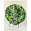 Image 5 : Italian Majolica Grapevine Relief Molded Divided Platter