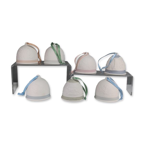 7pc Lladro Porcelain Bells