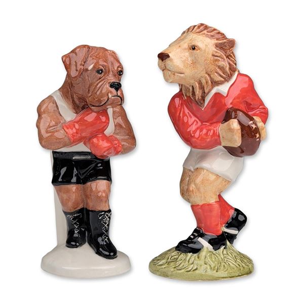 2pc Beswick Royal Doulton Sporting Characters Figurines