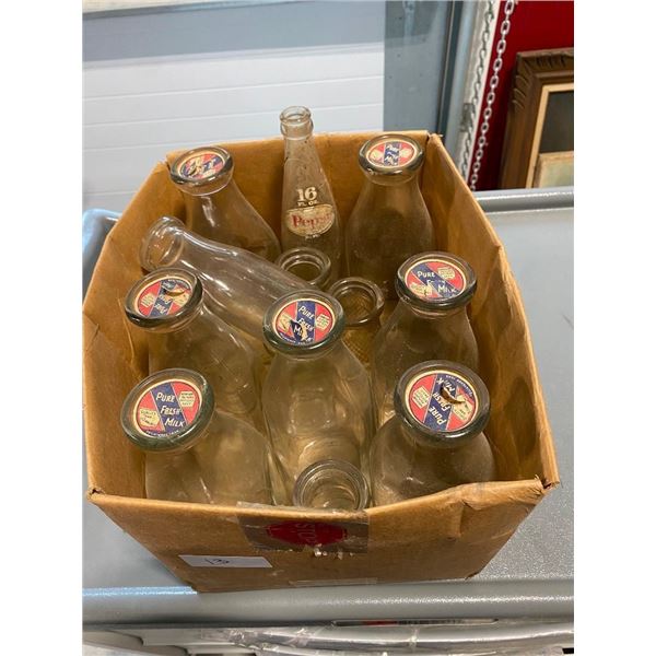 ASSORTED MILK BOTTLES
