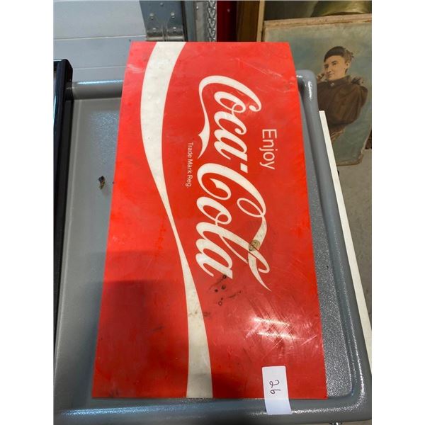 PLASTIC COKE SIGN