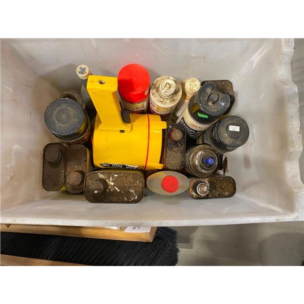 ASORTED LUBES AND TINS