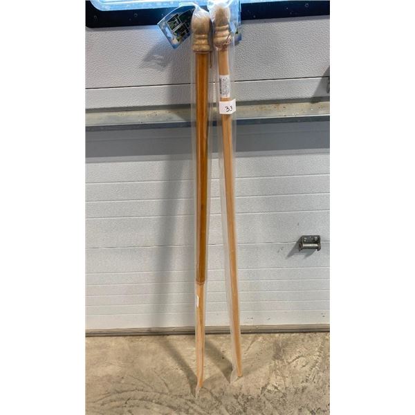 2 FLAG POLES