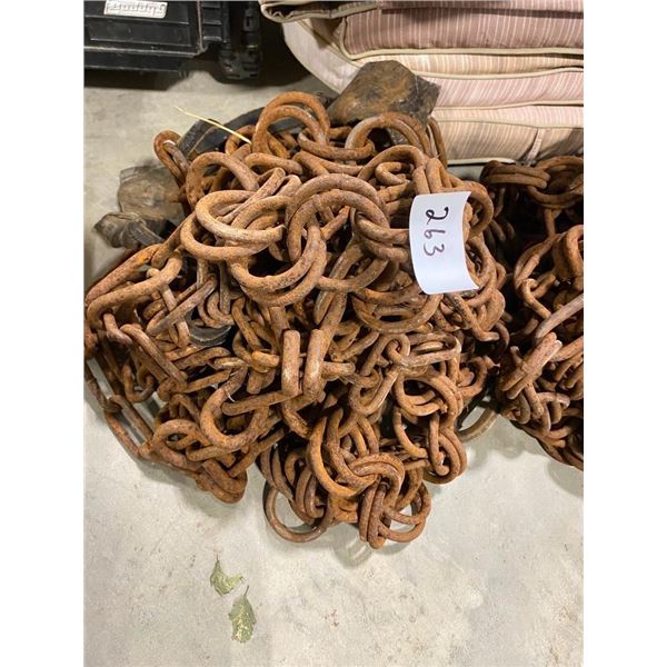 PILE OF CHAIN LINK - UNSURE OF LENGTH