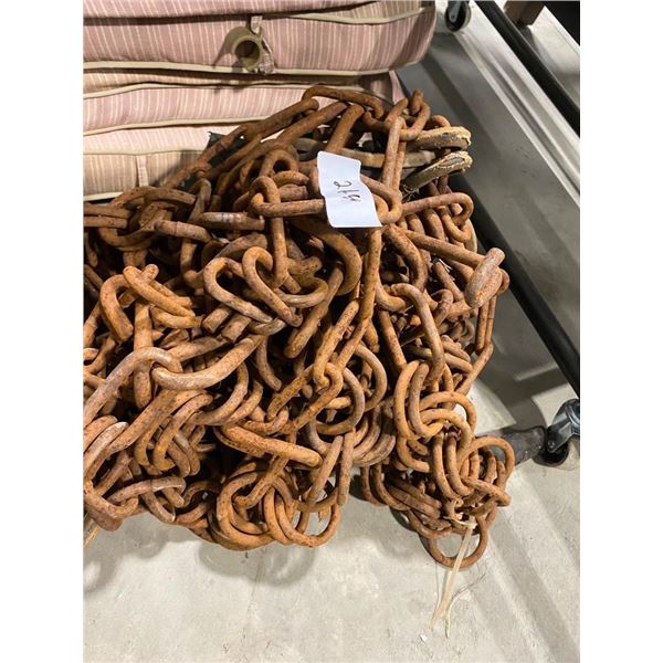 PILE OF CHAIN LINK - UNSURE OF LENGTH