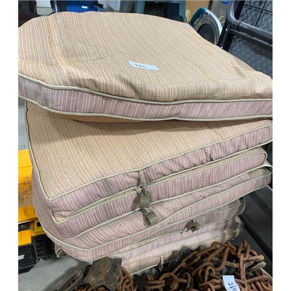 4 OUTDOOR PATIO CUSHIONS