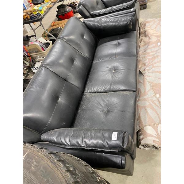 75IN LEATHER COUCH - FEW MARKS